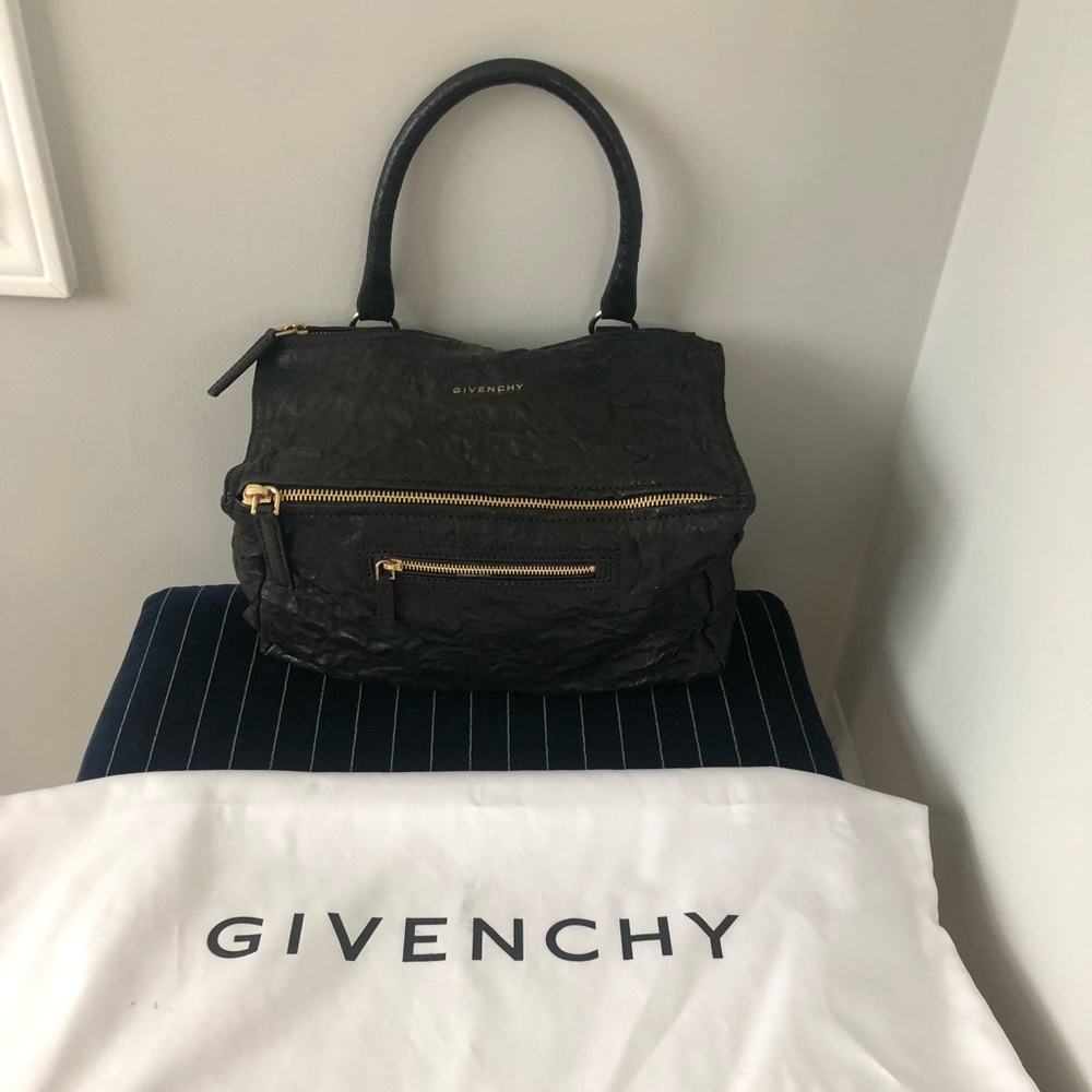 Givenchy Medium Pepe Pandora Satchel Black
